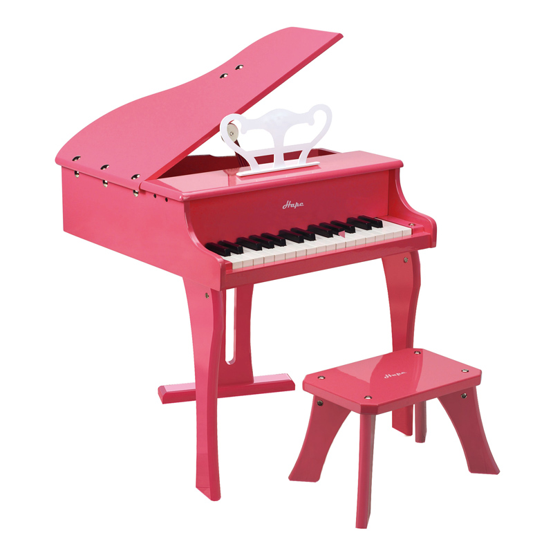Szczęśliwy duży fortepian, różowy