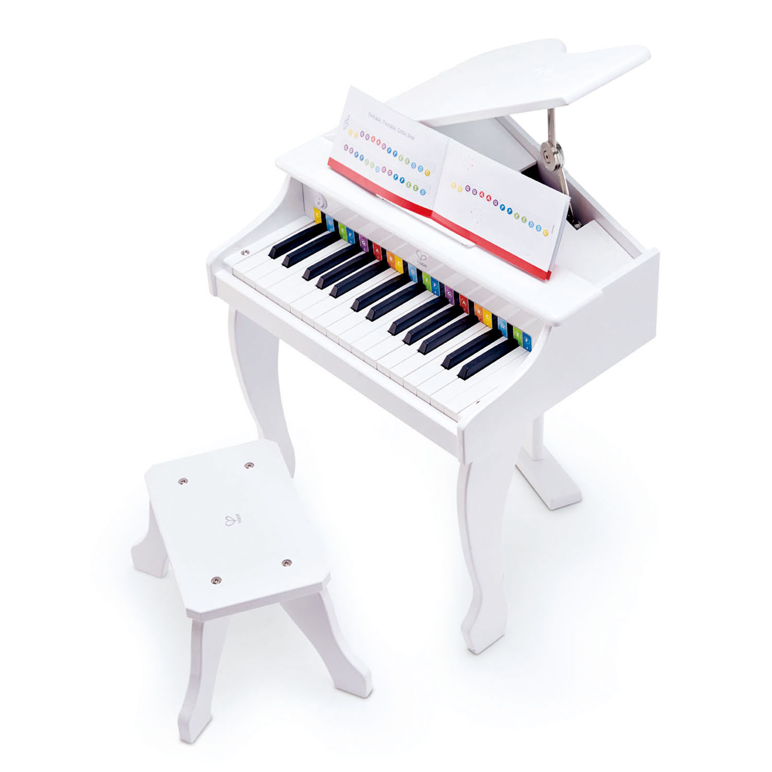 Piano à queue électronique blanc