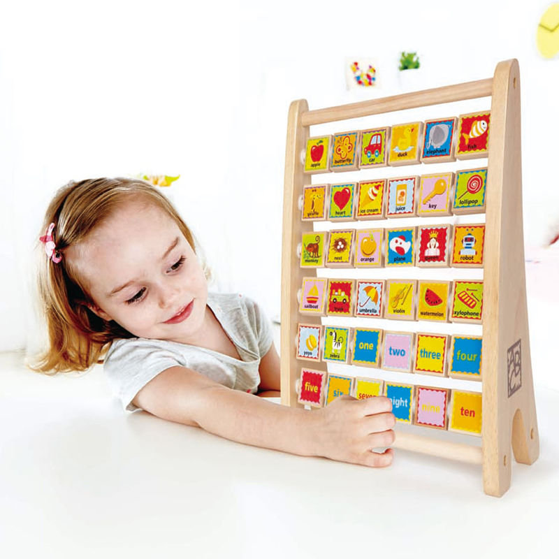 ABAC Bambini Apprendimento Attività Set Multicolore 3 Anno Puzzle Abaco Alfabeti 