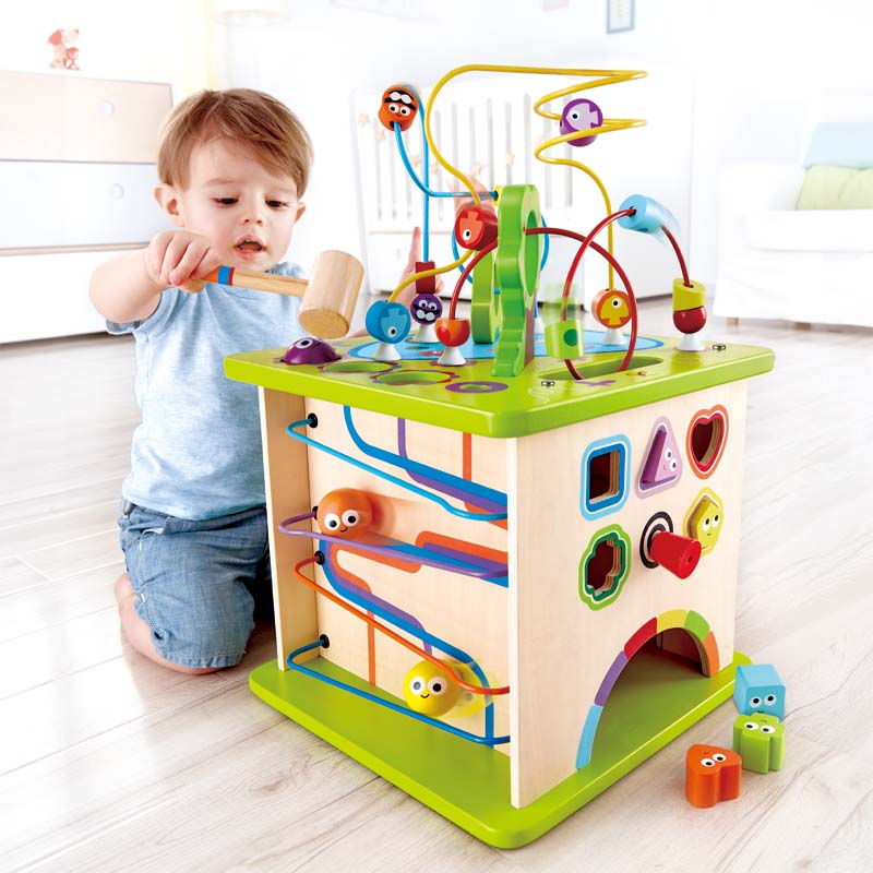 Hape Country Critters Wooden Activity Toddler Play Cube E1810