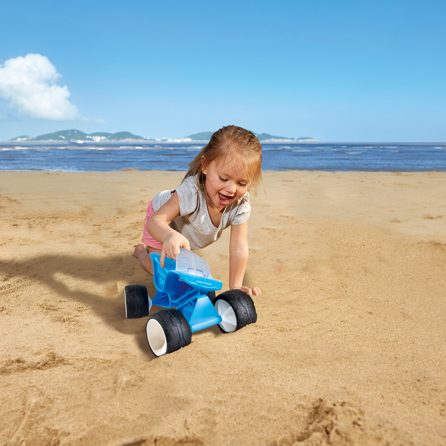 Strandspielzeug NEU!# Hape E4087 Strandbuggy blau Sandspielzeug 