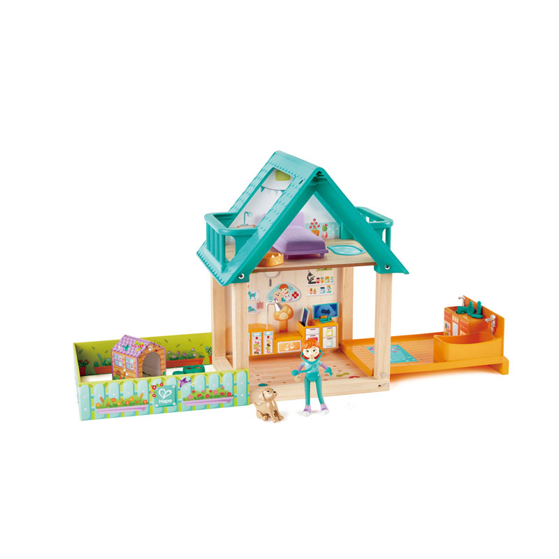 Hape Family Pets Wooden Doll House Animals 